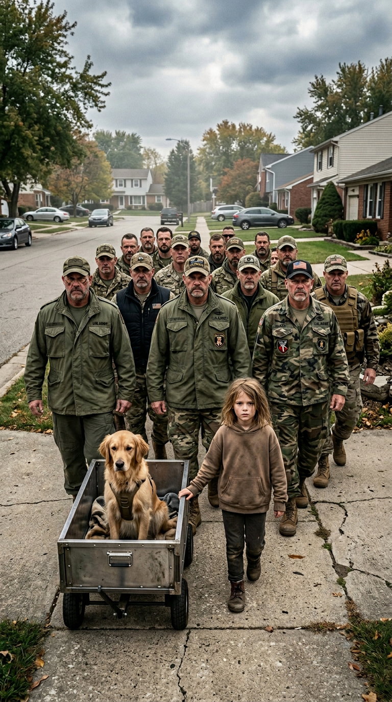 Veterans Rally to Defend Girl and Disabled Dog from Neighborhood Bullies