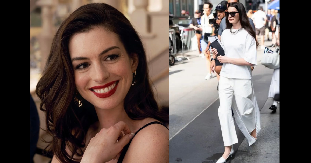 Anne Hathaway Shares the "Prada 2" Outfit You Didn't Get to See